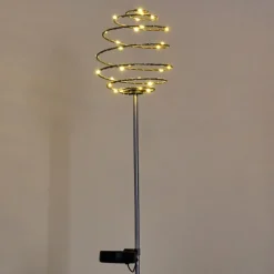 Luminaires Rustiques-hofstein Borne lumineuse Zermatt LED Argenté, 28 lumières