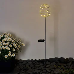 Luminaires Rustiques-hofstein Borne lumineuse Zermatt LED Argenté, 28 lumières