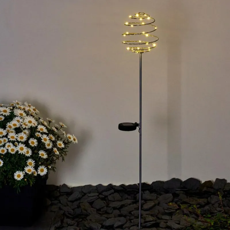 Luminaires Rustiques-hofstein Borne lumineuse Zermatt LED Argenté, 28 lumières