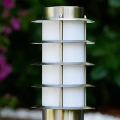 hofstein Borne Tunes Acier inoxydable, 1 lumière