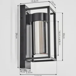 hofstein Boucinho Lampe murale d´extérieur Noir, 1 lumière