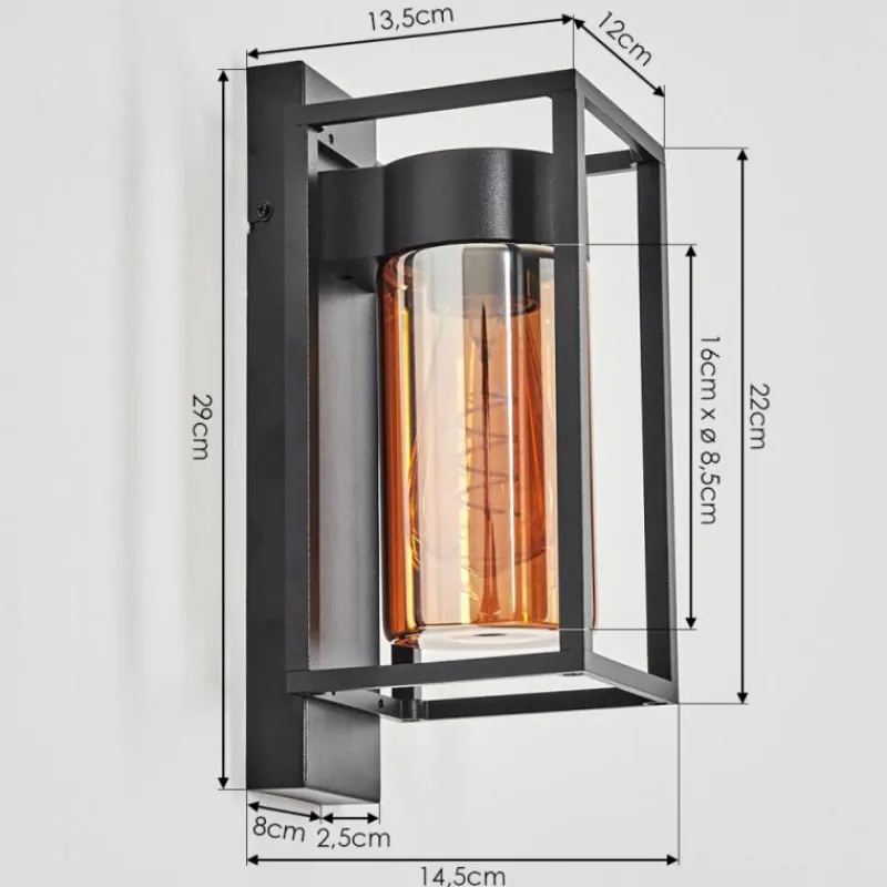 hofstein Boucinho Lampe murale d´extérieur Noir, 1 lumière