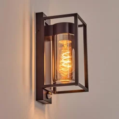 hofstein Boucinho Lampe murale d´extérieur Noir, 1 lumière, Détecteur de mouvement