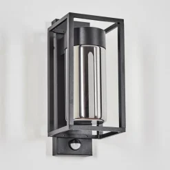 hofstein Boucinho Lampe murale d´extérieur Noir, 1 lumière, Détecteur de mouvement