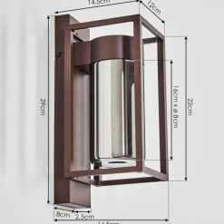 hofstein Boucinho Lampe murale d´extérieur Rouille, 1 lumière