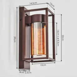 hofstein Boucinho Lampe murale d´extérieur Rouille, 1 lumière