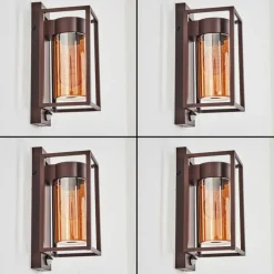 hofstein Boucinho Lampe murale d´extérieur Rouille, 1 lumière, Détecteur de mouvement