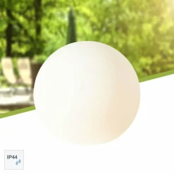 Lampes À Boules-Luminaires Brilliant Boule lumineuse Brilliant Garden Blanc, 1 lumière