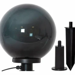 Suspension Verre Fumé-Luminaires Eglo boule lumineuse Eglo MONTEROLLO SMOKE Noir, 1 lumière