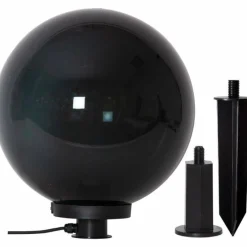 Suspension Verre Fumé-Luminaires Eglo boule lumineuse Eglo MONTEROLLO SMOKE Noir, 1 lumière