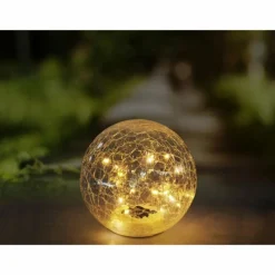Lampes À Boules-Luminaires Globo Lighting boule lumineuse Globo Solar LED Noir, 20 lumières