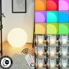 Idual boule lumineuse Diana LED Nickel mat, 1 lumière, Télécommandes, Changeur de couleurs