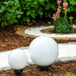 Lampes À Boules-hofstein Boule lumineuse Miau Blanc, 2 lumières