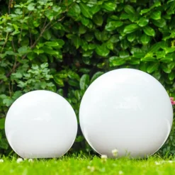 hofstein Boule lumineuse Miau Blanc, 2 lumières