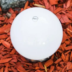 hofstein boule lumineuse Solar LED Acier inoxydable, 2 lumières