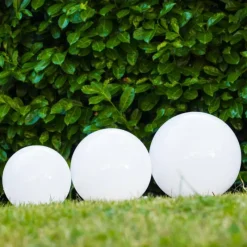 Lampes À Boules-hofstein boule lumineuse Solar LED Acier inoxydable, 2 lumières