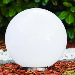 Lampes À Boules-hofstein boule lumineuse Solar LED Acier inoxydable, 2 lumières