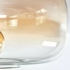 hofstein Boza Plafonnier Ambre, Clair, 1 lumière