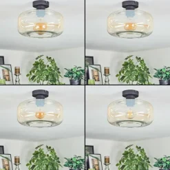 hofstein Boza Plafonnier Ambre, Clair, 1 lumière