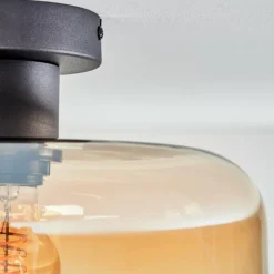 hofstein Boza Plafonnier Ambre, Clair, 1 lumière