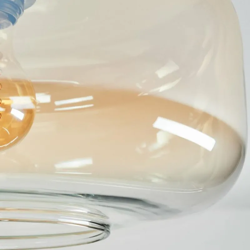 hofstein Boza Plafonnier Ambre, Clair, 1 lumière