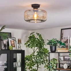 hofstein Boza Plafonnier Ambre, Clair, 1 lumière