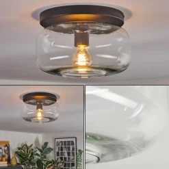 hofstein Boza Plafonnier, Boule lumineuse Clair, 1 lumière