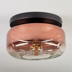 hofstein Boza Plafonnier, Boule lumineuse Clair, Cuivré, 1 lumière