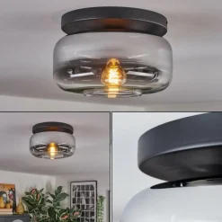 hofstein Boza Plafonnier, Boule lumineuse Chrome, Clair, 1 lumière