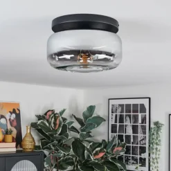 hofstein Boza Plafonnier, Boule lumineuse Chrome, Clair, 1 lumière