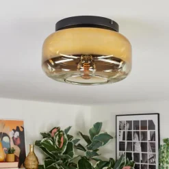 hofstein Boza Plafonnier, Boule lumineuse Or, Clair, 1 lumière