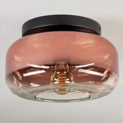 hofstein Boza Plafonnier, Boule lumineuse Clair, Cuivré, 1 lumière