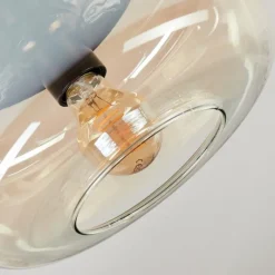 hofstein Boza Plafonnier, Boule lumineuse Ambre, Clair, 1 lumière