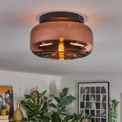 hofstein Boza Plafonnier, Boule lumineuse Cuivré, 1 lumière