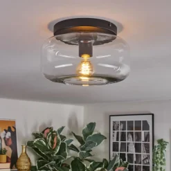 hofstein Boza Plafonnier, Boule lumineuse Clair, 1 lumière