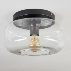 hofstein Boza Plafonnier, Boule lumineuse Clair, 1 lumière