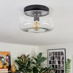 hofstein Boza Plafonnier, Boule lumineuse Clair, 1 lumière