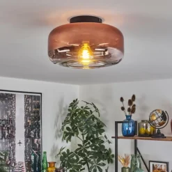 hofstein Boza Plafonnier Clair, Cuivré, 1 lumière