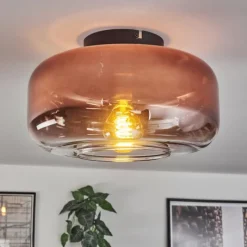 hofstein Boza Plafonnier Clair, Cuivré, 1 lumière