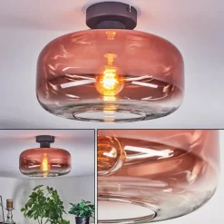 hofstein Boza Plafonnier Clair, Cuivré, 1 lumière