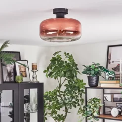 hofstein Boza Plafonnier Clair, Cuivré, 1 lumière