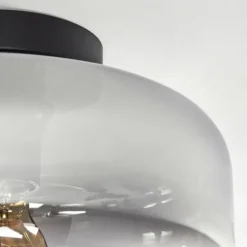 hofstein Boza Plafonnier Clair, Fumé, 1 lumière