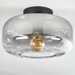 hofstein Boza Plafonnier Clair, Fumé, 1 lumière