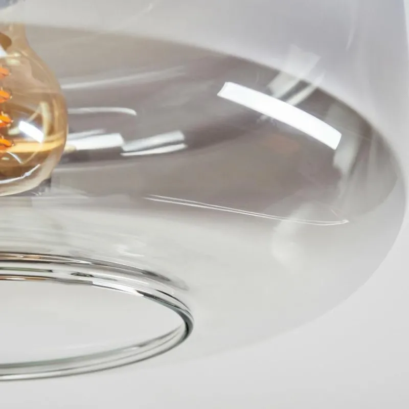 hofstein Boza Plafonnier Clair, Fumé, 1 lumière