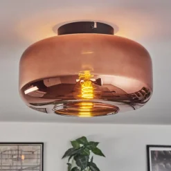 hofstein Boza Plafonnier Cuivré, 1 lumière