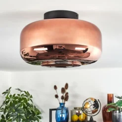 hofstein Boza Plafonnier Cuivré, 1 lumière