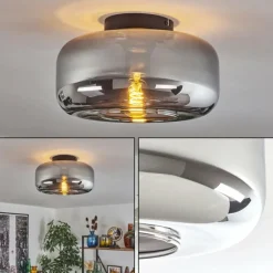 hofstein Boza Plafonnier Fumé, 1 lumière