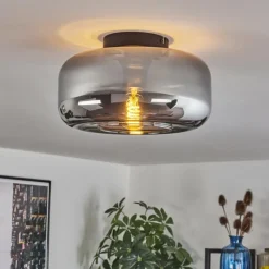 hofstein Boza Plafonnier Fumé, 1 lumière