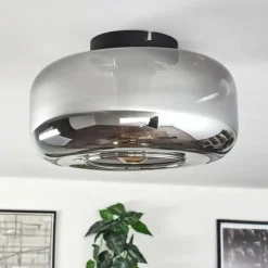 hofstein Boza Plafonnier Fumé, 1 lumière