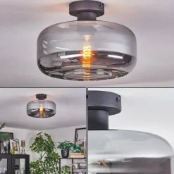 hofstein Boza Plafonnier Fumé, 1 lumière